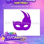 Free Purple Mask Free Festive Mardi Gras Celebration Free SVG - Instant Download
