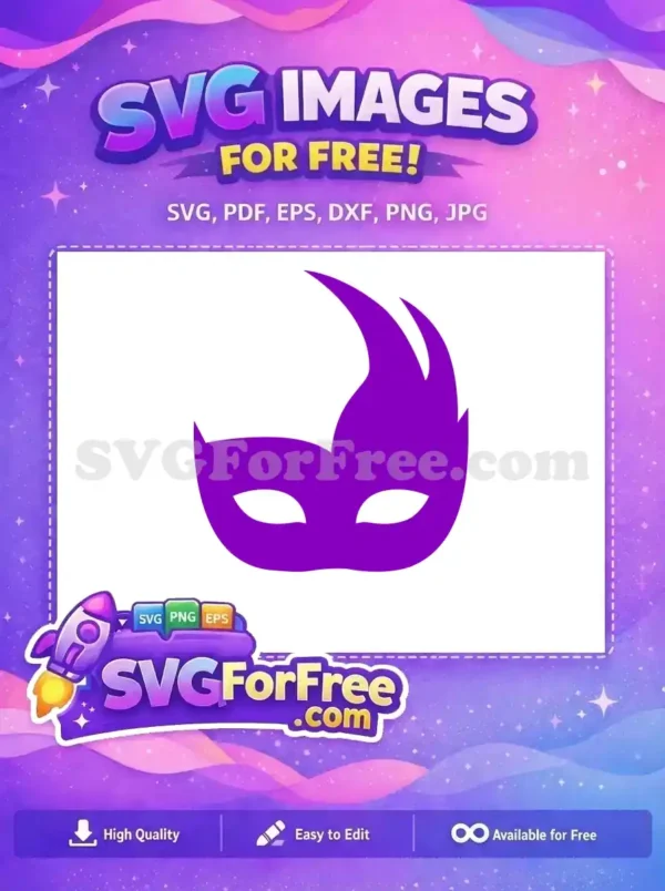 Free Purple Mask Free Festive Mardi Gras Celebration Free SVG