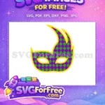 Free Purple Green Diamond Pattern Free Yellow Border Mardi Gras Free SVG - Instant Download