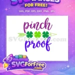 Free Pinch Proof Arrow Clovers Free Green Shamrocks St Patricks Day Free SVG - Instant Download
