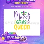 Free Purple Gold Fleur Free de Lis Mardi Gras Free SVG - Instant Download
