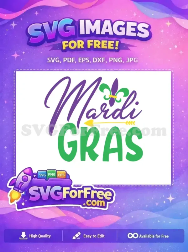Free Script Font Free Fleur de lis Arrow Mardi Gras Free SVG