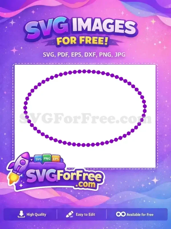 Free Purple Beads String Free Mardi Gras Decoration Free SVG