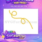 Free Golden Beads Free Mardi Gras Decoration Beads Free SVG - Instant Download
