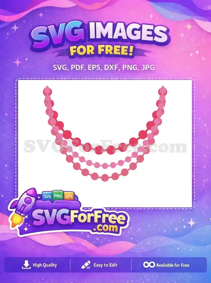 Free Pink Beads Free Red Beads Mardi Gras Free SVG