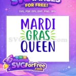 Free Purple Lettering Free Green Rays Mardi Gras Free SVG - Instant Download