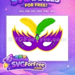 Free Yellow Feather Free Green Feather Mardi Gras Free SVG - Instant Download