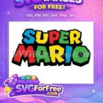 Free Colorful Letters Free Classic Logo Super Mario Free SVG - Instant Download