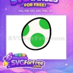 Free Green Spots Free Yoshi Egg Mario Free SVG 1 - Instant Download