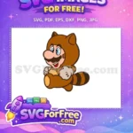 Free Tanooki Suit Free Happy Expression Mario Free SVG 1 - Instant Download