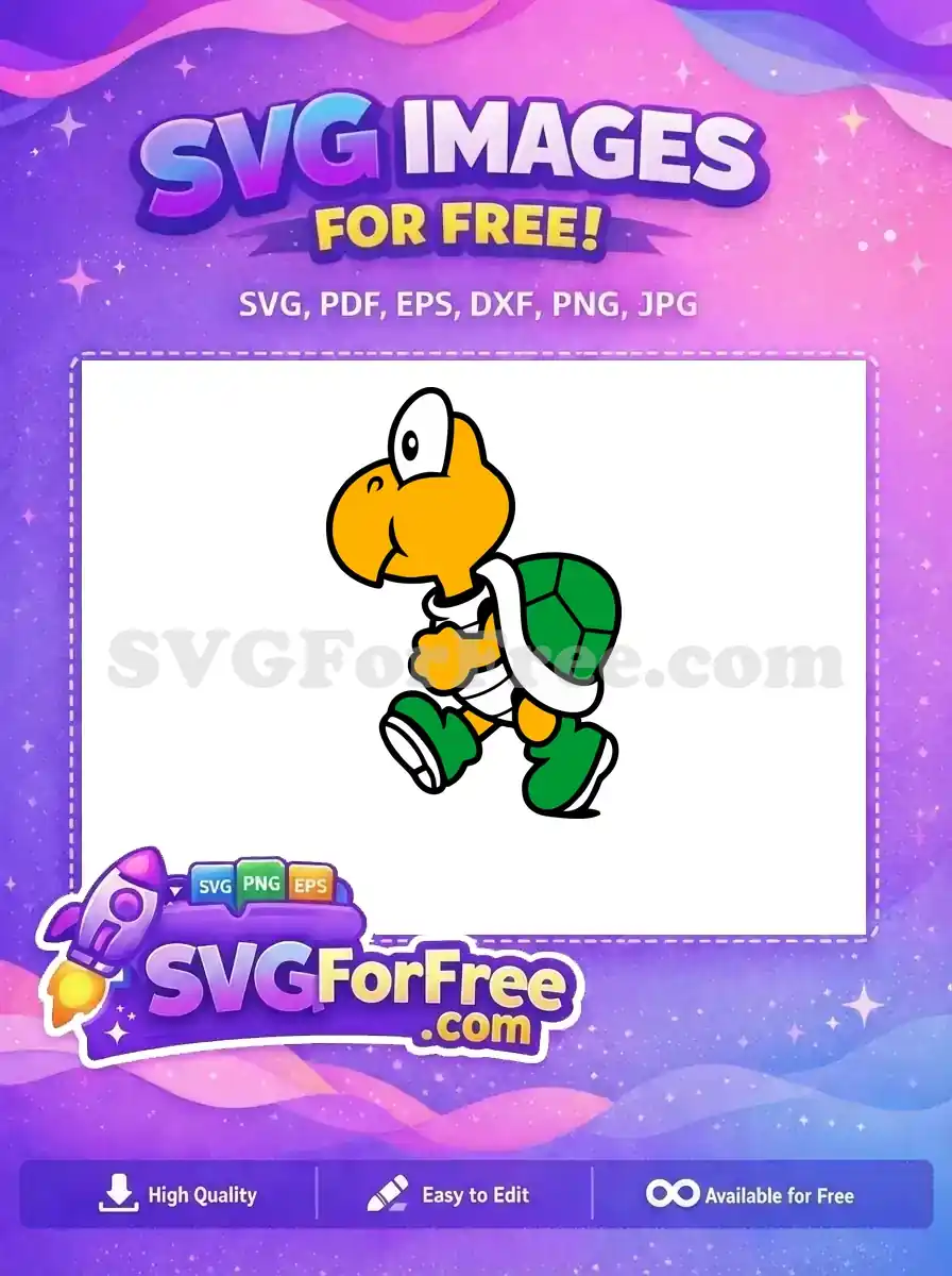 Free Goomba Running Free Green Shell Mario Free SVG