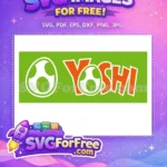 Free Yoshi Egg Free Retro Orange Mario Free SVG - Instant Download