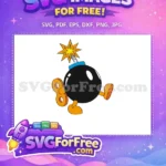 Free Bob-Omb Windup Free Orange Feet Mario Free SVG - Instant Download