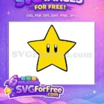 Free Yellow Star Free Anime Eyes Mario Free SVG - Instant Download