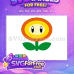 Free Fire Flower Free Orange Yellow Mario Free SVG - Instant Download