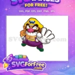 Free Angry Wario Face Free Victory Pose Mario Free SVG - Instant Download