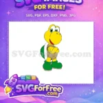 Free Yellow Koopa Troopa Free Arms Crossed Mario Free SVG - Instant Download