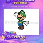 Free Waving Hand Free Green Hat Mario Free SVG 3 - Instant Download