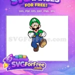 Free Green Hat Free Happy Luigi Mario Free SVG - Instant Download