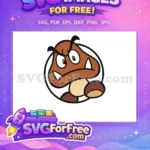 Free Angry Goomba Free Brown Mushroom Mario Free SVG - Instant Download