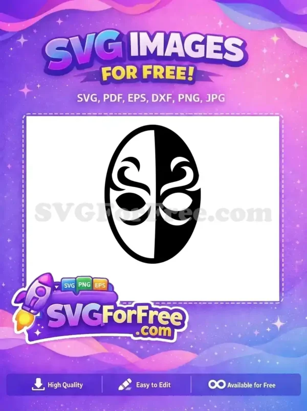 Free Mask Style Free Yin Yang Silhouette Art Free SVG Free Mask Style Free Yin Yang Silhouette Art Free SVG