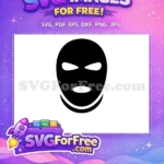 Free Black Mask Free Simple Design Movie Free SVG - Instant Download