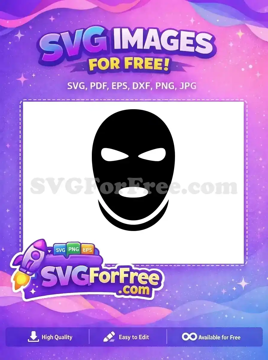 Free Black Mask Free Simple Design Movie Free SVG