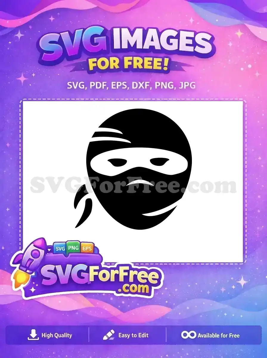 Free Masked Ninja Free Black Eyes Category 1 Free SVG