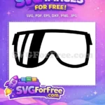 Free Ski Goggles Free Winter Sport Mask Free SVG - Instant Download