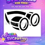 Free Black Binoculars Free Spy Glasses Category 1 Free SVG - Instant Download