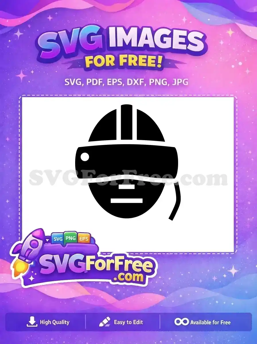 Free Black Mask Free VR Headset Accessory Free SVG