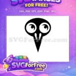 Free Googly Eyes Free Cartoon Bird Mask Free SVG - Instant Download