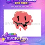 Free Dripping Smile Free Groovy Face 1 Free SVG - Instant Download