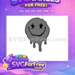 Free Star Eyes Free Melting Face Design Character Free SVG - Instant Download