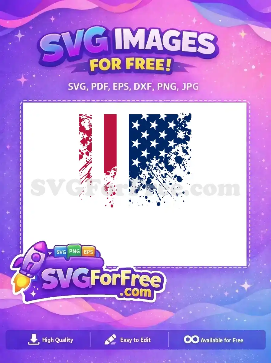 Free Splatter Border Free Patriotic Stars Memorial Day Free SVG