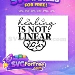 Free Heart Accent Free Healing Message Mental Health Free SVG - Instant Download