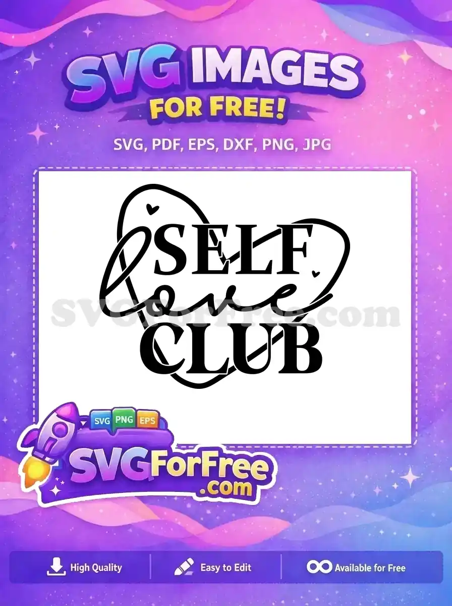 Free Black Lettering Free Heart Accents Mental Health Free SVG