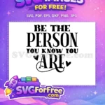Free Mental Health Quote Free Positive Affirmation Message Free SVG - Instant Download