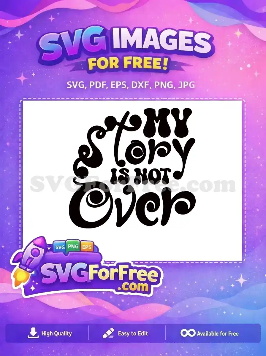 Free Black Bold Font Free My Story Over Free SVG