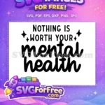 Free Positive Affirmations Free Mental Health Quote Design Free SVG - Instant Download