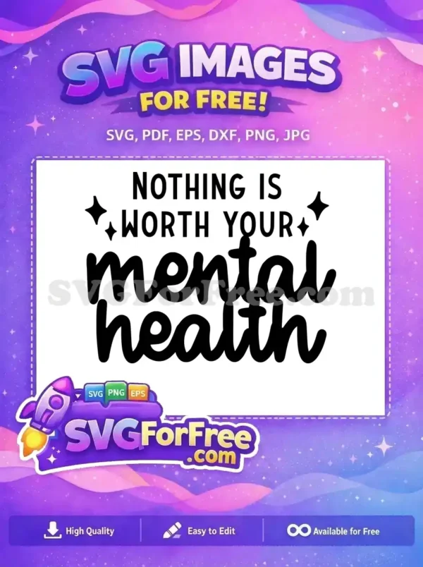 Free Positive Affirmations Free Mental Health Quote Design Free SVG