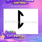 Free Simple Outline Free Minimalist Disney Free SVG - Instant Download
