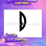 Free Disney Little Mermaid Letter D Free Initial Free SVG - Instant Download