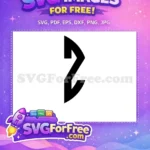 Free Simple Outline Free Letter Z Alphabet Free SVG - Instant Download