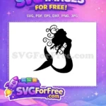 Free Mermaid Silhouette Free Disney Princess Little Mermaid Free SVG - Instant Download