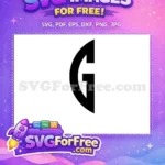 Free Letter G Initial Free Monogram Disney Free SVG - Instant Download