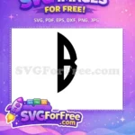 Free Letter B Free Monogram Bold Initial Free SVG - Instant Download