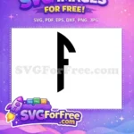 Free Bold Initial Free Letter F Alphabet Free SVG - Instant Download