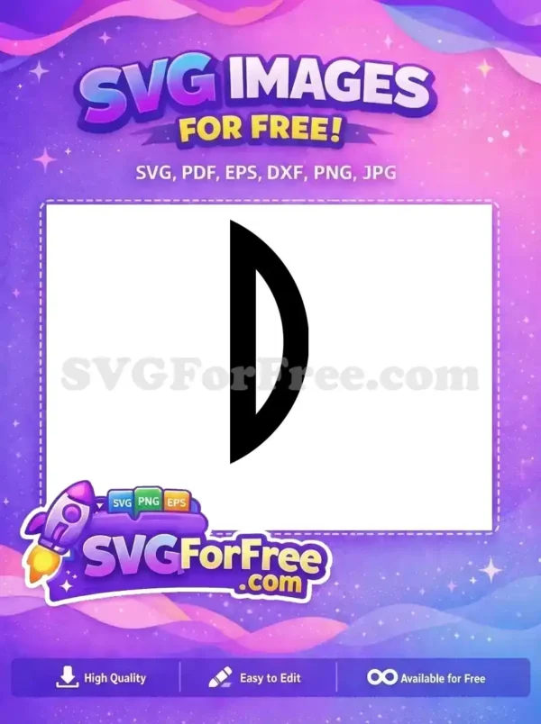 Free Minimalist Letter D Free Monogram Initial Logo Free SVG