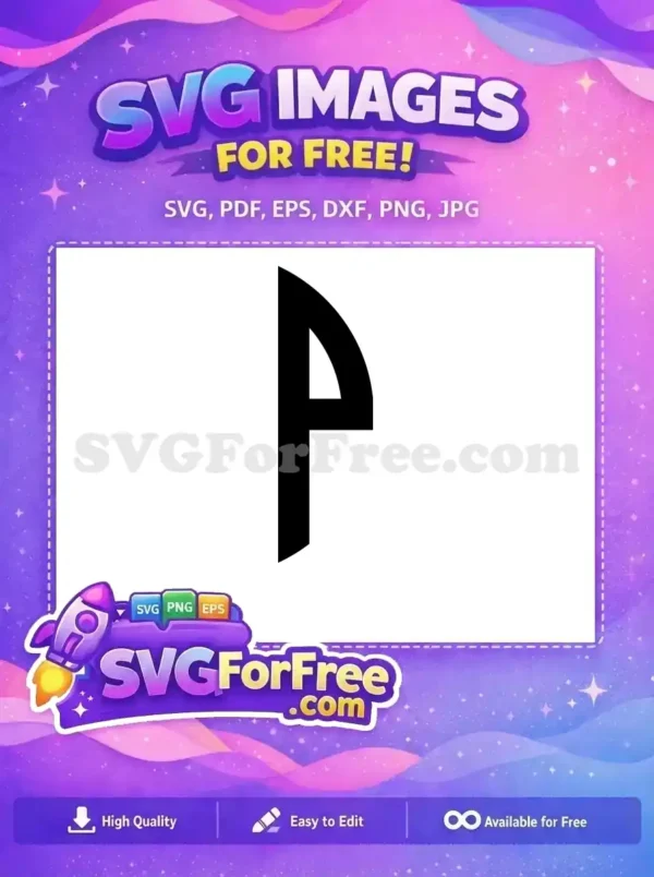 Free Letter P Initial Free Monogram Alphabet Free SVG